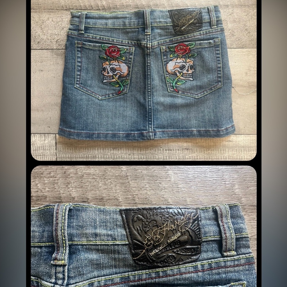 Ed Hardy mini skirt vintage (2008 era)